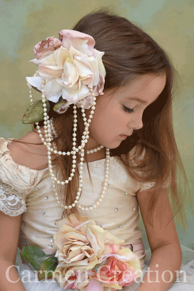 Victorian Hair Clip With Pearls