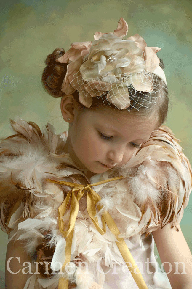 Downton Abbey Headpiece and Feather Shawl