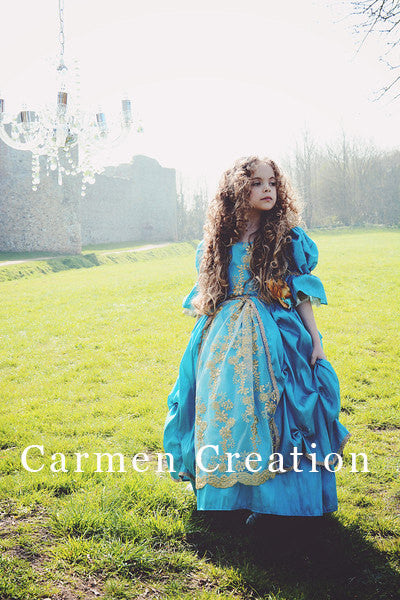 Royal Blue Marie Antoinette Renaissance Dress Carmen Creation Royal Blue Marie Antoinette Renaissance Dress Carmen Creation