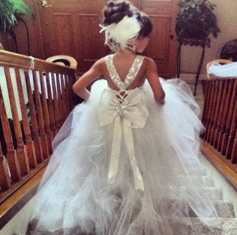 Mini Bride Flower Girl Dress