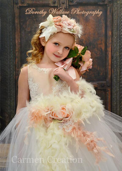 Gatsby Flower Girl Dress Blush