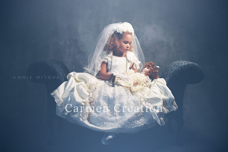 A Vintage Ivory Princess Dress Carmen Creation A Vintage Ivory Princess Dress Carmen Creation