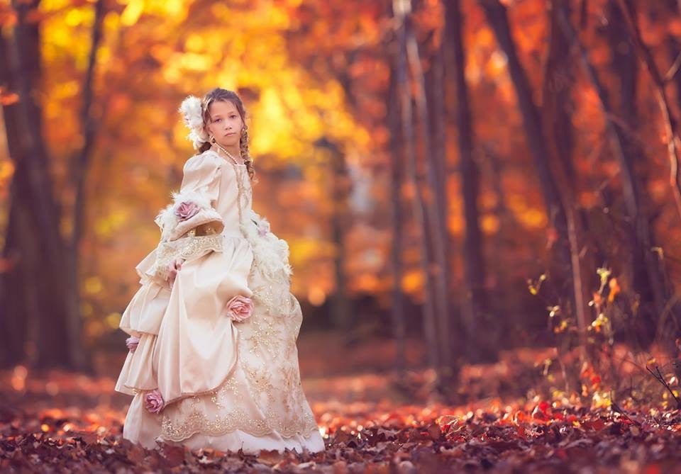 Champagne Princess Dress Rose Carmen Creation Champagne Princess Dress Rose Carmen Creation