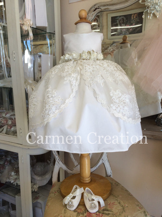 Vintage Princess Baptism Dress Carmen Creation Vintage Princess Baptism Dress Carmen Creation