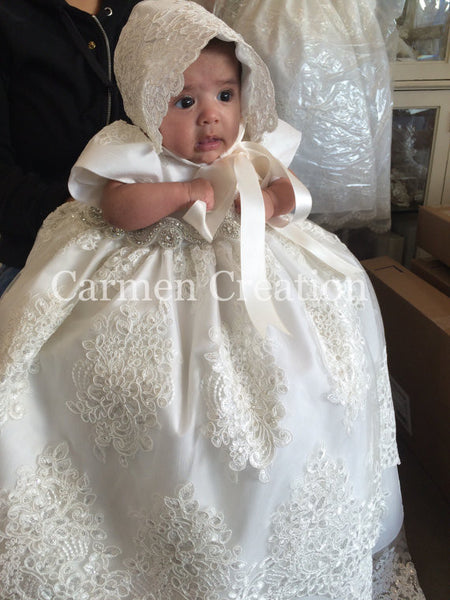Florence Christening Gown off-white
