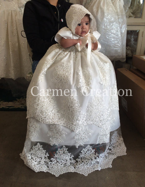 Florence Christening Gown off-white