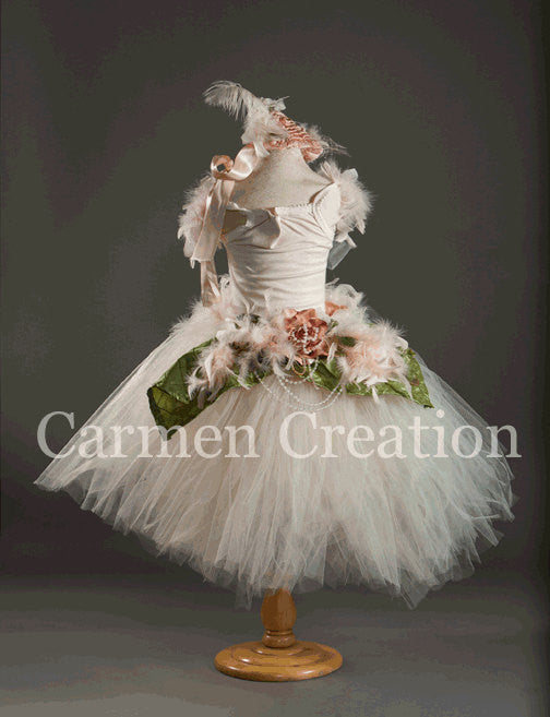 Whimsical Garden Fairy Feather Dress Carmen Creation Whimsical Garden Fairy Feather Dress Carmen Creation