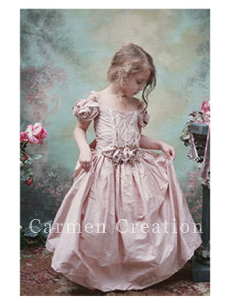 Victorian Couture Dress Blush