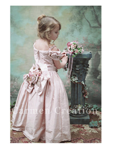Victorian Couture Dress Blush