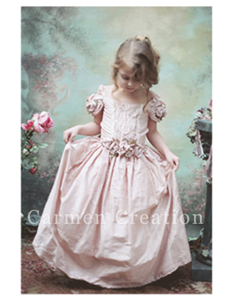 Victorian Couture Dress Blush