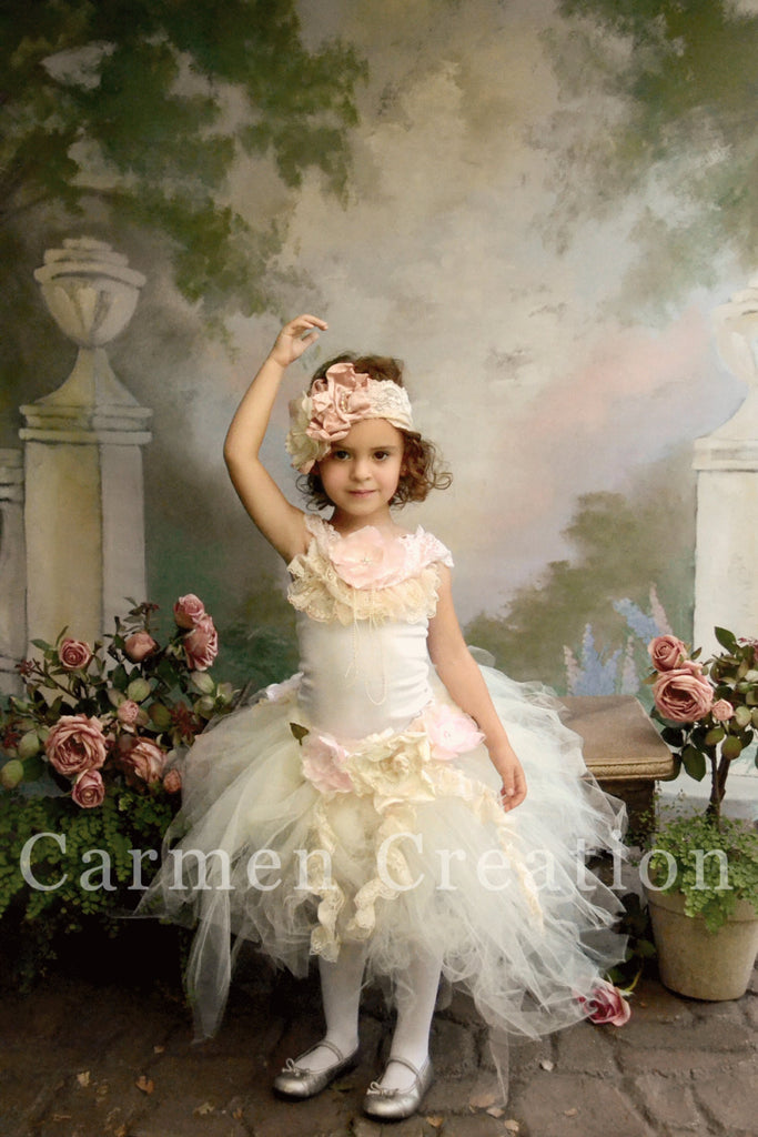 Ivory Whimsical Fairy Tutu Carmen Creation Ivory Whimsical Fairy Tutu Carmen Creation