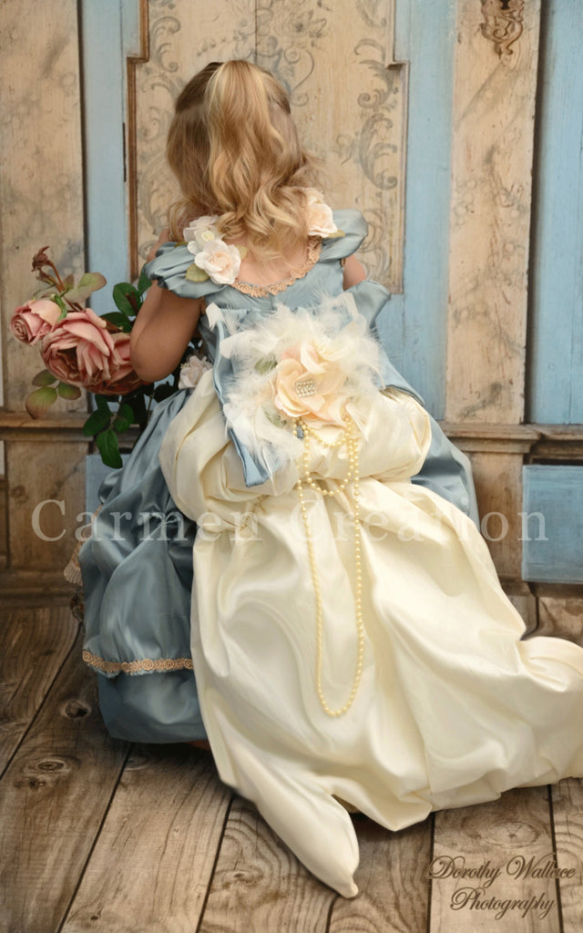 Dusty Blue Princess Renaissance Dress Carmen Creation Dusty Blue Princess Renaissance Dress Carmen Creation