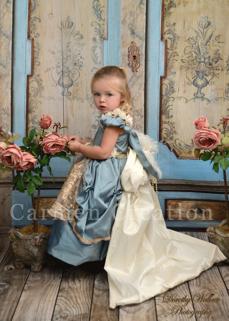 Dusty Blue Princess Renaissance Dress Carmen Creation Dusty Blue Princess Renaissance Dress Carmen Creation