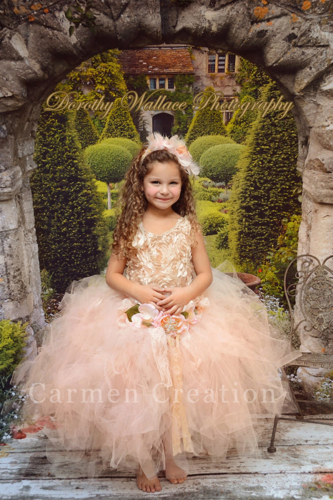 Peach Whimsical Fairy Tutu Carmen Creation Peach Whimsical Fairy Tutu Carmen Creation