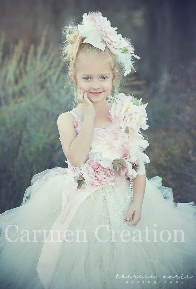 Vintage Fairy Dress Pink Carmen Creation Vintage Fairy Dress Pink Carmen Creation