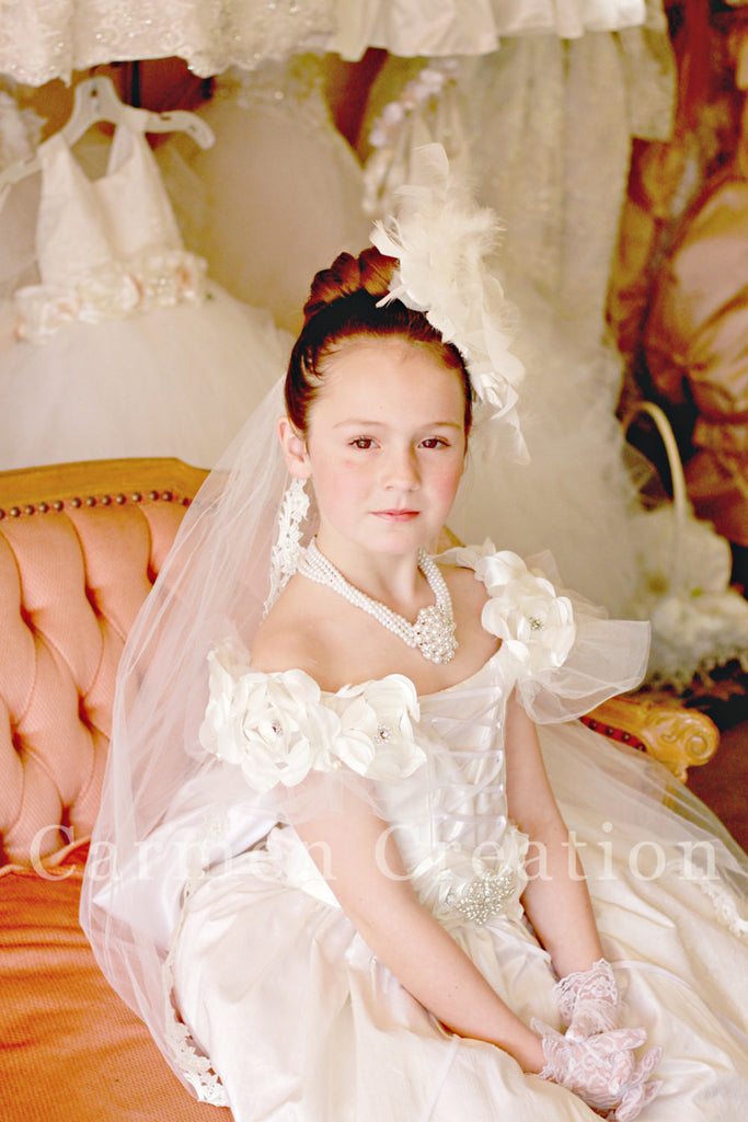 Silk Couture Princess Communion Dress Carmen Creation