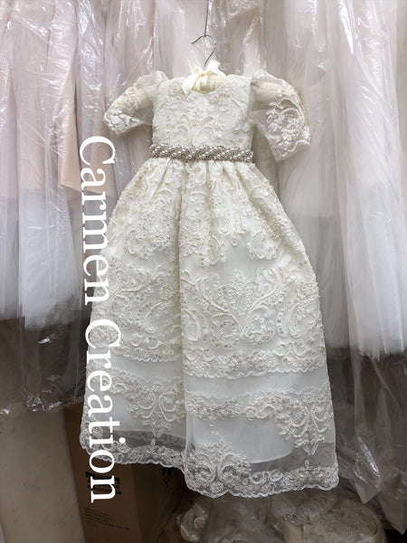 Valentina Baptism Gown Off White