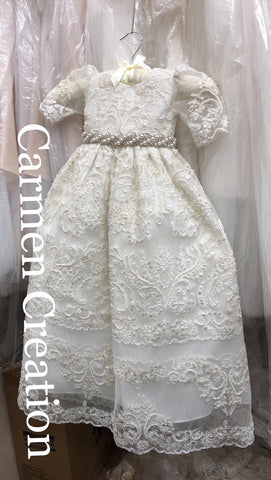 Valentina Baptism Gown Off White